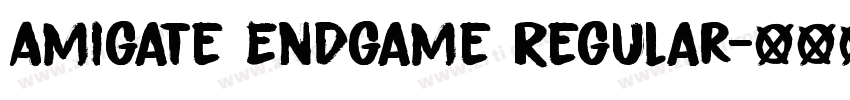 Amigate Endgame Regular字体转换